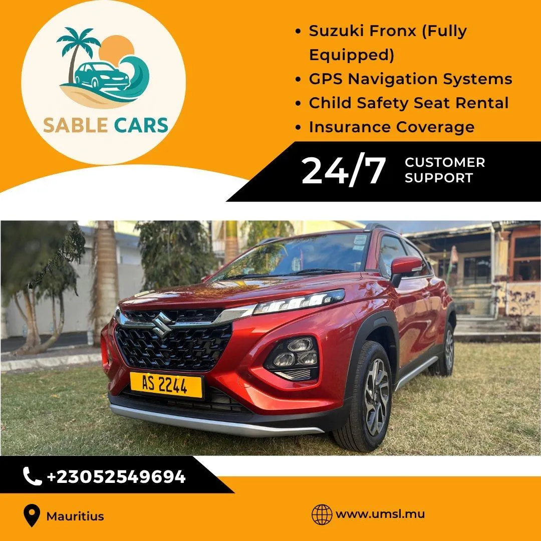 Suzuki Fronx 2024 - Sable Cars Mauritius